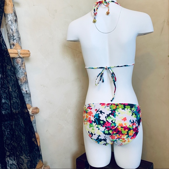 2-Piece String Bikini🔥Multi-color Flowered🔥Large - Picture 4 of 6